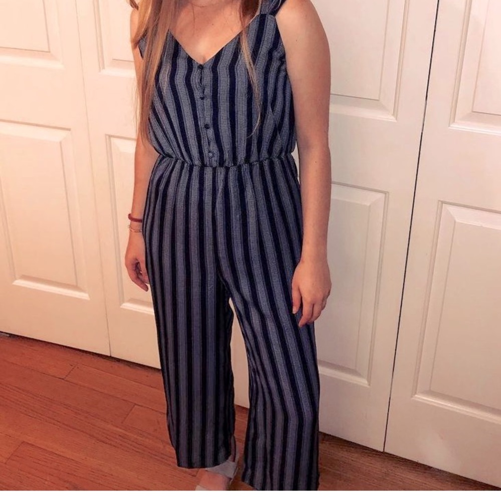 Blue jumpsuit